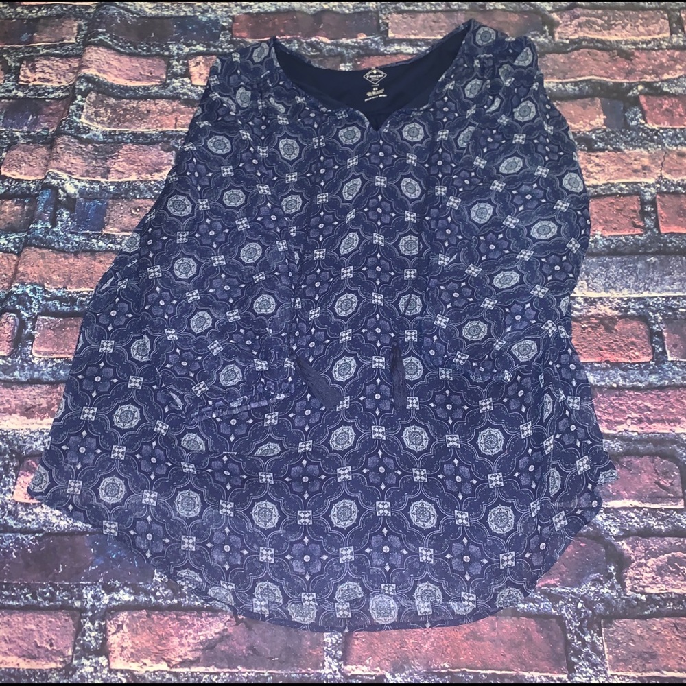 St Johns Bay 2X blue blouse